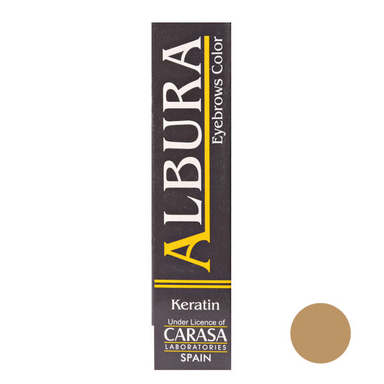 رنگ ابرو آلبورا (Albura) مدل Carasa شماره 12 حجم 15 میلی‌لیتر رنگ بلانش