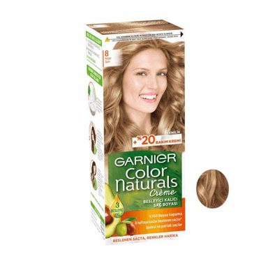 کیت رنگ مو گارنیه (Garnier) شماره 8 حجم 40 میلیلیتر رنگ طلایی کاراملی