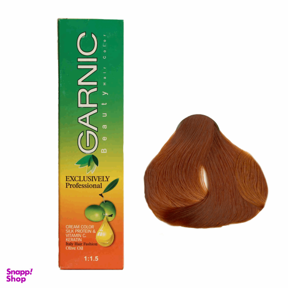 کیت رنگ موی گارنیک (Garnic) سری مسی مدل مسی تیره شماره 7.4