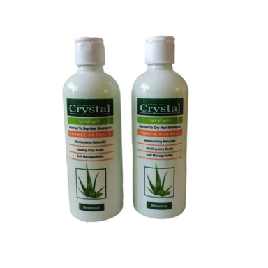 شامپو مو کریستال (Crystal) مدل آلویه‌ورا حجم 400میلی لیتر بسته 2 عددی