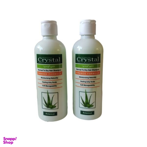 شامپو مو کریستال (Crystal) مدل آلویه‌ورا حجم 400میلی لیتر بسته 2 عددی