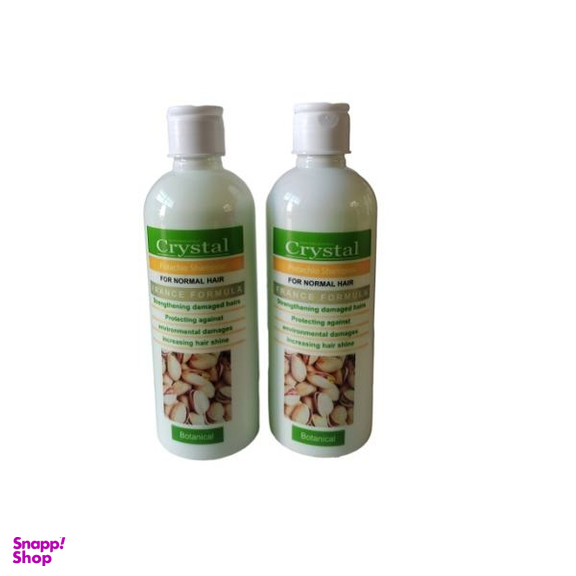 شامپو مو کریستال (Crystal) مدل پسته حجم 400 میلی لیتر بسته 2 عددی