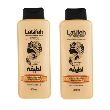 نرم کننده مو لطیفه (Latifeh) مدل Gold حجم 800 میلی لیتر بسته 2 عددی