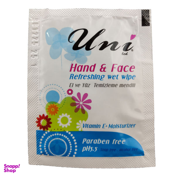 دستمال مرطوب یونی لد (Uni Led) کد A50 بسته 50 عددی