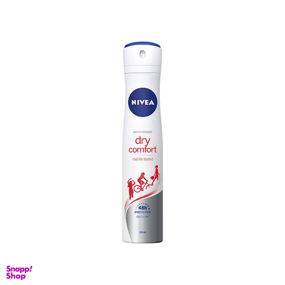اسپری ضد تعریق زنانه نیوآ (Nivea) مدل Dry Comfort حجم 200 میلی لیتر