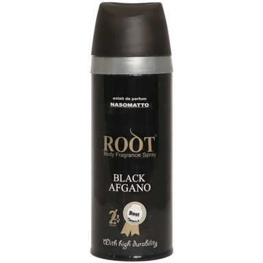 اسپری خوشبو کننده بدن مردانه روت (Root) مدل Black Afgano حجم 200 میلی لیتر