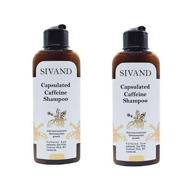 شامپو ضد ریزش مو سیوند (Sivand) مدل Caffein حجم 200 میلی لیتر بسته 2 عددی
