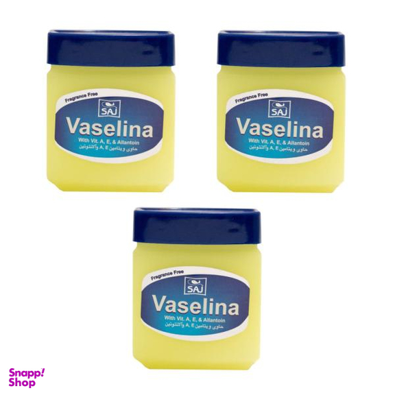 وازلین ساج مدل Fragrance Free حجم 125 میلی لیتر مجموعه 3 عددی