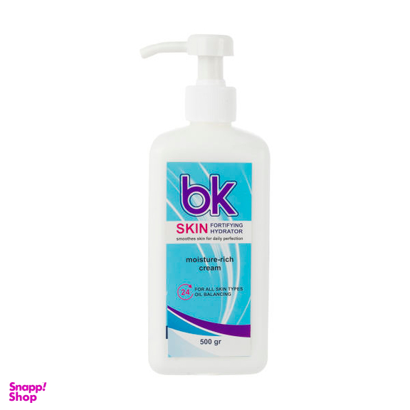 کرم مرطوب کننده و آبرسان بی کی مدل pump z حجم 500 میلی لیتر