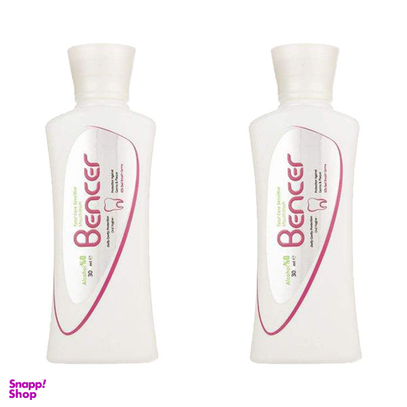 دهان شویه بنسر (Bencer) مدل Sensitive حجم 300 میلی لیتر بسته 2 عددی