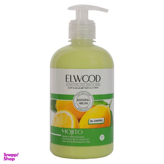 ماسک مو الوود (Elwood) مدل لیمو و نعناع حجم 500 میلی لیتر