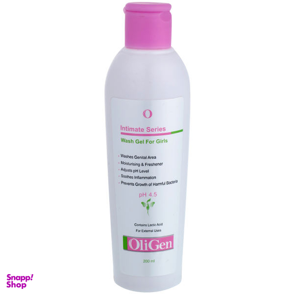 ژل بهداشتی بانوان الی ژن (Oligen) مدل Intimate حجم 200 میلی لیتر