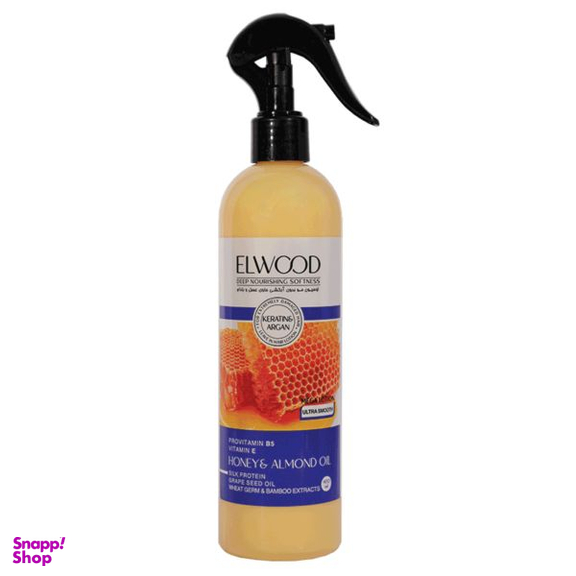 لوسیون تقویت کننده مو الوود (Elwood) مدل عسل و بادام حجم 400 میلی لیتر