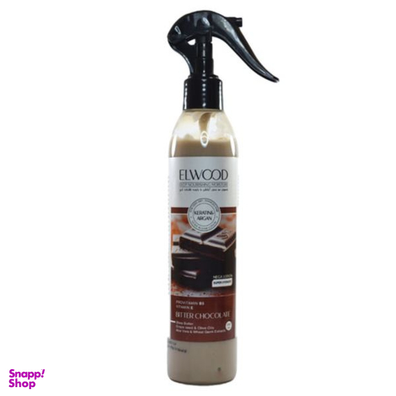 لوسیون تقویت کننده مو الوود (Elwood) مدل شکلات تلخ حجم 250 میلی لیتر