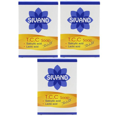 صابون ضدباکتری سیوند (Sivand) مدل Tcc وزن 90 گرم مجموعه 3 عددی