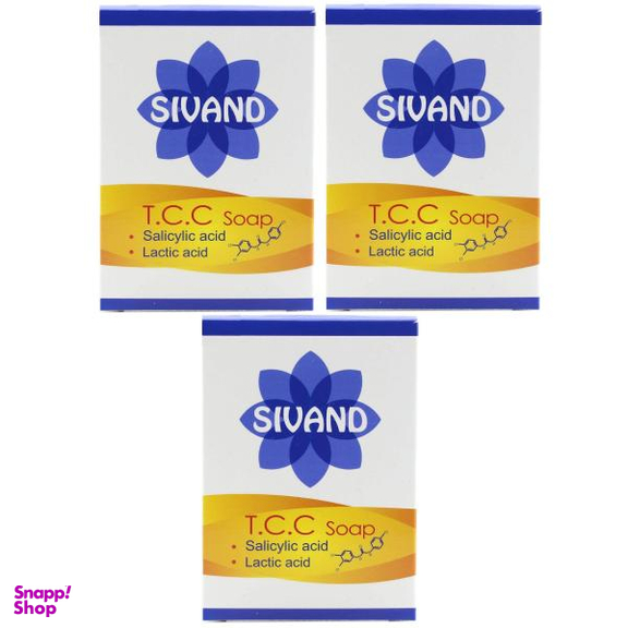 صابون ضدباکتری سیوند (Sivand) مدل Tcc وزن 90 گرم مجموعه 3 عددی