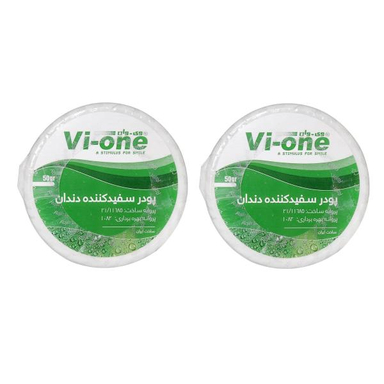 پودر سفید کننده دندان (Vi-One) مدل Mint وزن 50 گرم مجموعه 2 عددی