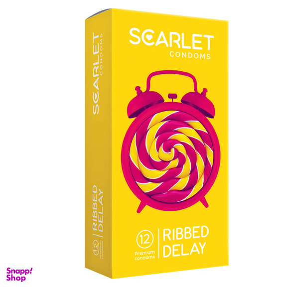 کاندوم اسکارلت مدل RIBBED DELAY بسته 12 عددی