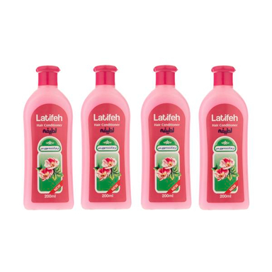 نرم کننده مو لطیفه (Latifeh) مدل Flower حجم 200 میلی لیتر بسته 4 عددی