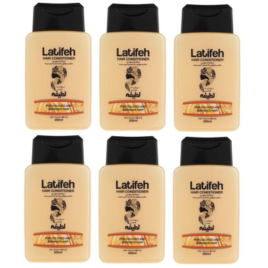 نرم کننده مو لطیفه (Latifeh) مدل Gold حجم 200 میلی لیتر بسته 6 عددی