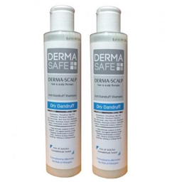 شامپو ضد شوره درماسیف (Dermasafe) مدل Dry Dandruff حجم 200 میلی لیتر بسته 2 عددی