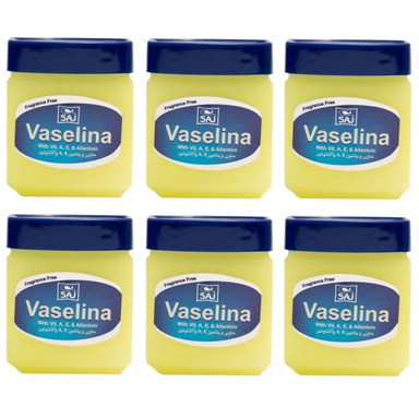 وازلین ساج مدل Fragrance Free حجم 125 میلی لیتر مجموعه 6 عددی