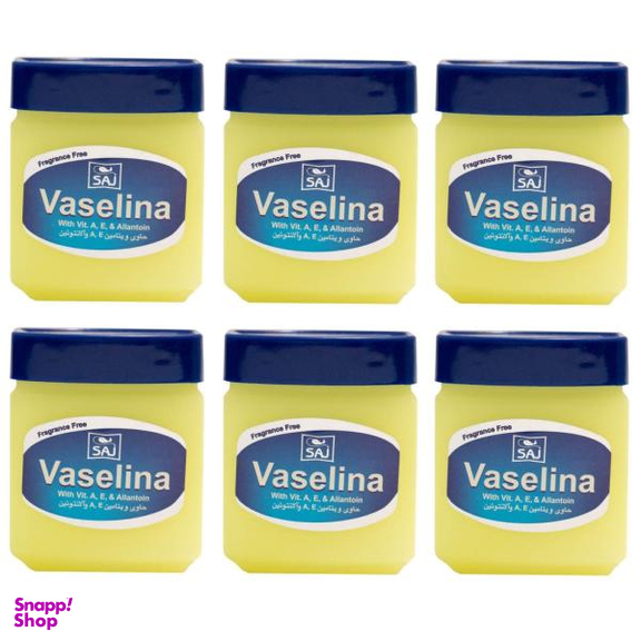 وازلین ساج مدل Fragrance Free حجم 125 میلی لیتر مجموعه 6 عددی