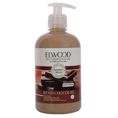 ماسک مو الوود (Elwood) مدل شکلات تلخ حجم 500 میلی لیتر