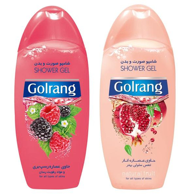 شامپو صورت و بدن گلرنگ (Golrang) کد Ro حجم 400 میلی لیتر مجموعه 2 عددی