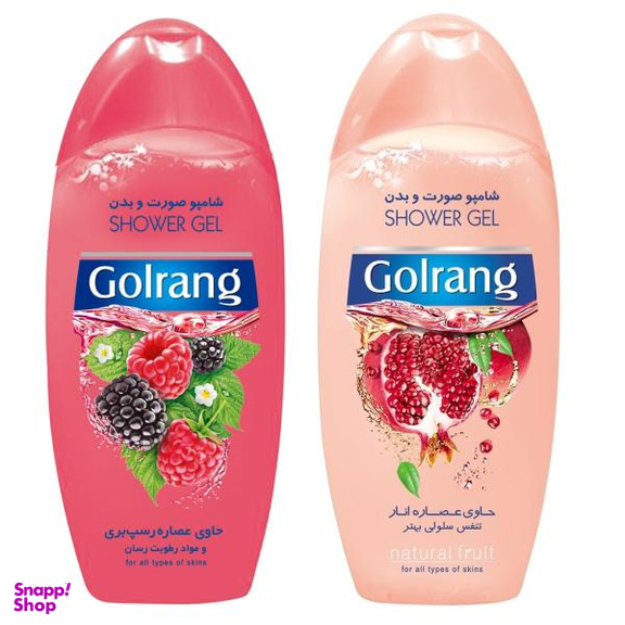 شامپو صورت و بدن گلرنگ (Golrang) کد Ro حجم 400 میلی لیتر مجموعه 2 عددی