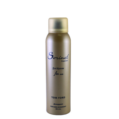 اسپری بدن مردانه سورینت (Sorinet) مدل TOM FORD حجم 150 میلی لیتر
