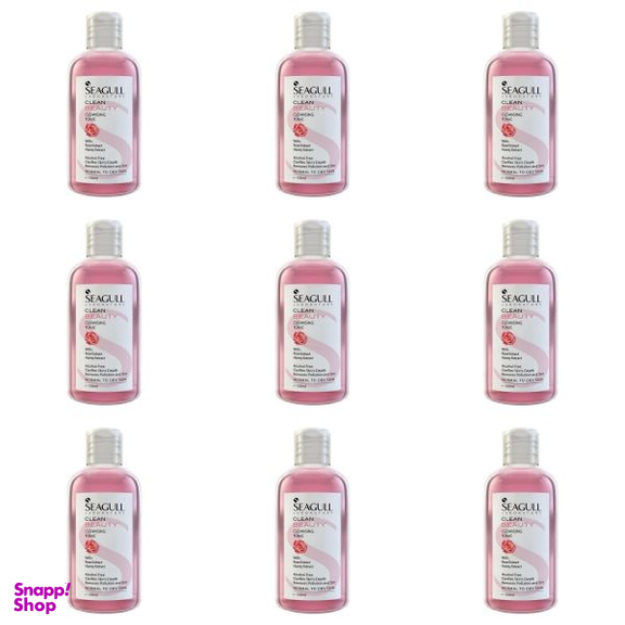 تونیک پاک کننده آرایش صورت سی گل (Seagull) مدل Beauty حجم 150 میلی لیتر مجموعه 9 عددی