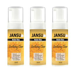فوم پاک کننده آرایش صورت جانسو (Jansu) مدل نستالژیک حجم 160 میلی لیتر مجموعه 3 عددی