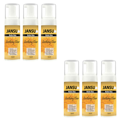 فوم پاک کننده آرایش صورت جانسو (Jansu) مدل نستالژیک حجم 160 میلی لیتر مجموعه 6 عددی