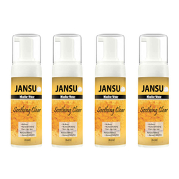 فوم پاک کننده آرایش صورت جانسو (Jansu) مدل نستالژیک حجم 160 میلی لیتر مجموعه 4 عددی