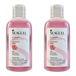 تونیک پاک کننده آرایش سی گل (Seagull) مدل Beauty حجم 150 میلی لیتر مجموعه 2 عددی