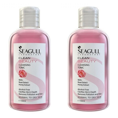تونیک پاک کننده آرایش سی گل (Seagull) مدل Beauty حجم 150 میلی لیتر مجموعه 2 عددی