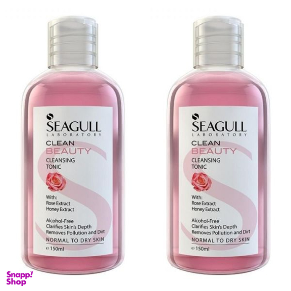 تونیک پاک کننده آرایش سی گل (Seagull) مدل Beauty حجم 150 میلی لیتر مجموعه 2 عددی