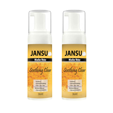 فوم پاک کننده آرایش صورت جانسو (Jansu) مدل نستالژیک حجم 160 میلی لیتر مجموعه 2 عددی