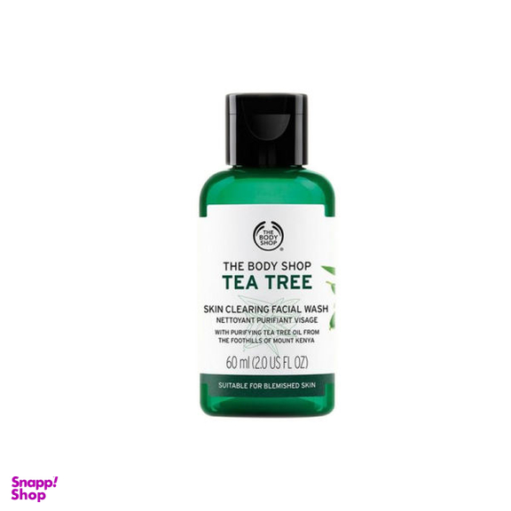 شوینده صورت بادی شاپ (Body Shop) مدل Tea Tree حجم 60 میلی لیتر