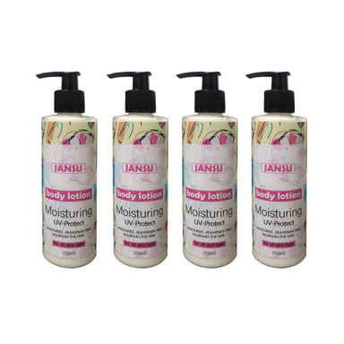 لوسیون بدن جانسو (Jansu) مدل Uv-Protect حجم 250 میلی لیتر مجموعه 4 عددی
