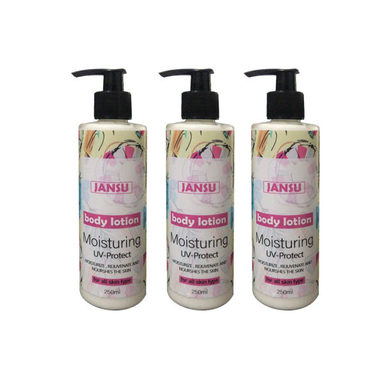لوسیون بدن جانسو (Jansu) مدل Uv-Protect حجم 250 میلی لیتر مجموعه 3 عددی