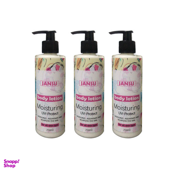 لوسیون بدن جانسو (Jansu) مدل Uv-Protect حجم 250 میلی لیتر مجموعه 3 عددی