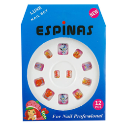 ناخن مصنوعی بچه گانه اسپیناس مدل BC911 بسته 12 عددی