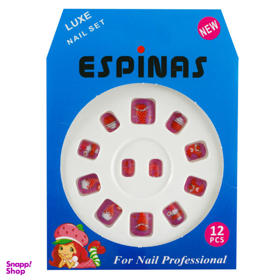 ناخن مصنوعی بچه گانه اسپیناس مدل BC912 بسته 12 عددی