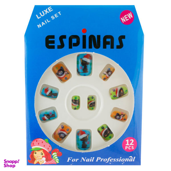 ناخن مصنوعی بچه گانه اسپیناس مدل BA821 بسته 12 عددی