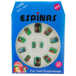 ناخن مصنوعی بچه گانه اسپیناس مدل BA802 بسته 12 عددی