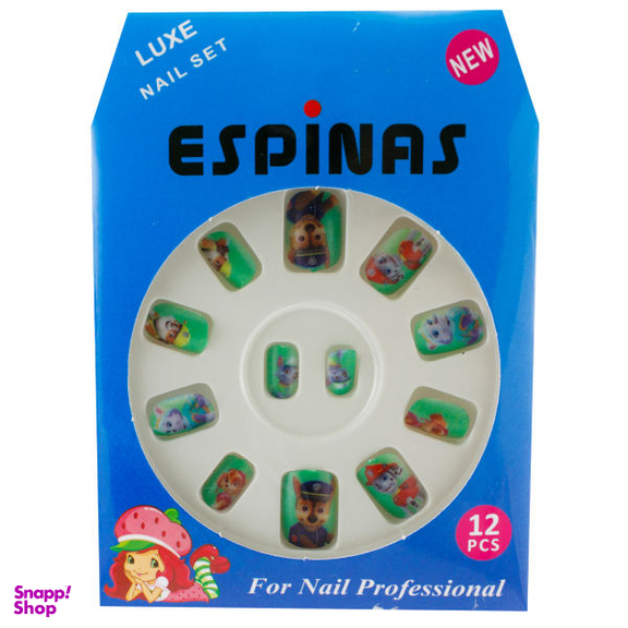 ناخن مصنوعی بچه گانه اسپیناس مدل BA802 بسته 12 عددی