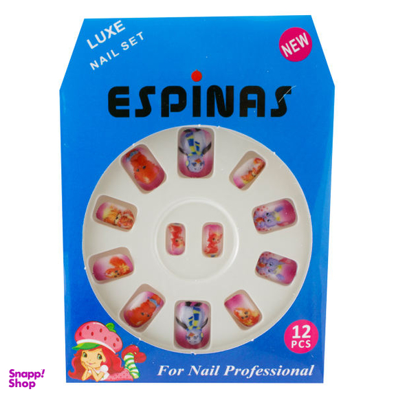 ناخن مصنوعی بچه گانه اسپیناس مدل BA811 بسته 12 عددی