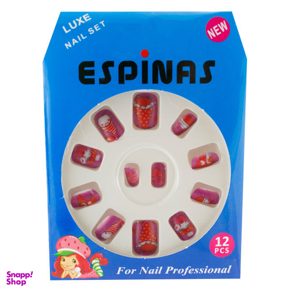 ناخن مصنوعی بچه گانه اسپیناس مدل BA812 بسته 12 عددی